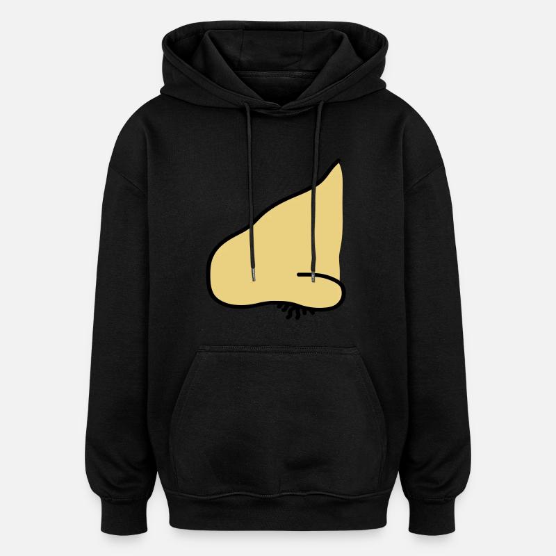 nose - Sweat à capuche oversize unisexe - noir