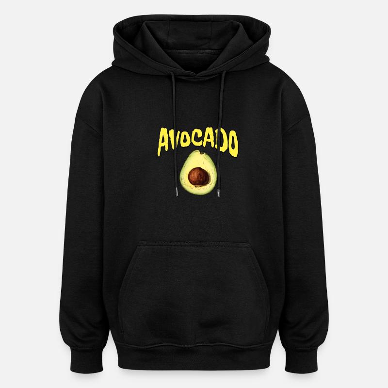 Avocado - Oversized Unisex Hoodie - Schwarz