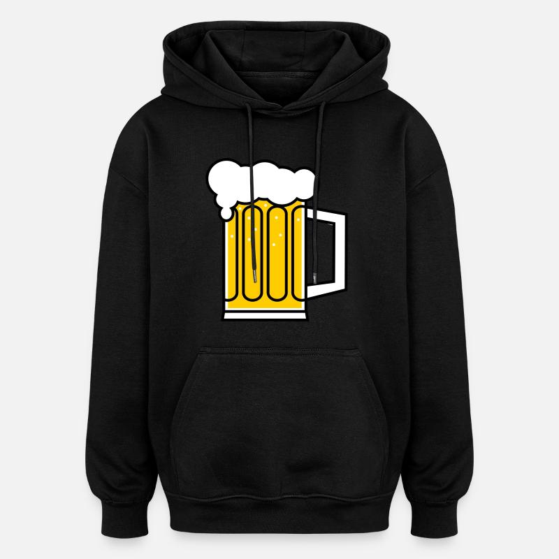 Brancard - Sweat à capuche oversize unisexe - noir