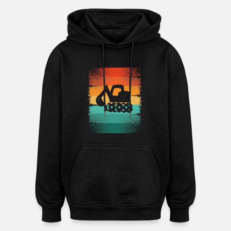 Bagger - Oversized Unisex Hoodie - Schwarz