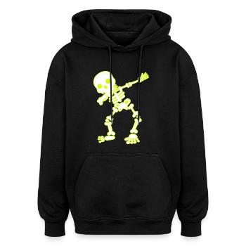 Halloween Dab Dance Skelett I Dabbender Geist - Oversized Unisex Hoodie - Schwarz - Vorne - Noah (186cm)
