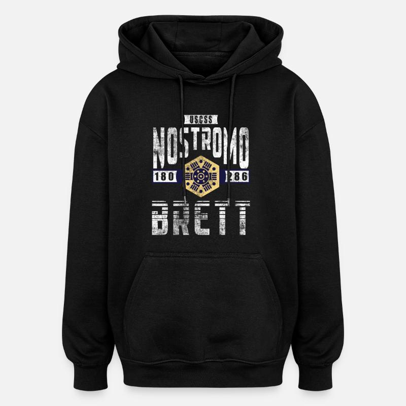 Alien Nostromo grade d'équipage Brett - Sweat à capuche oversize unisexe - noir