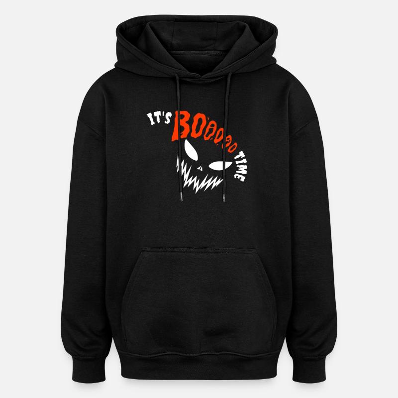 It's Booooo Time, Halloween - Sweat à capuche oversize unisexe - noir
