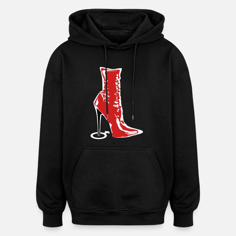 Stiefel der Herrin - Oversized Unisex Hoodie - Schwarz