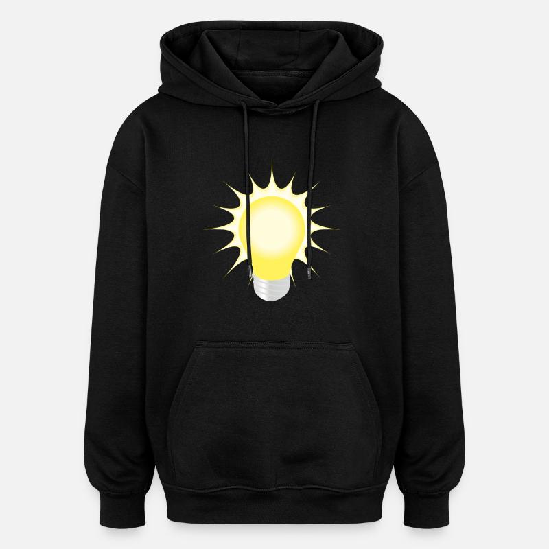 ampoule - Sweat à capuche oversize unisexe - noir