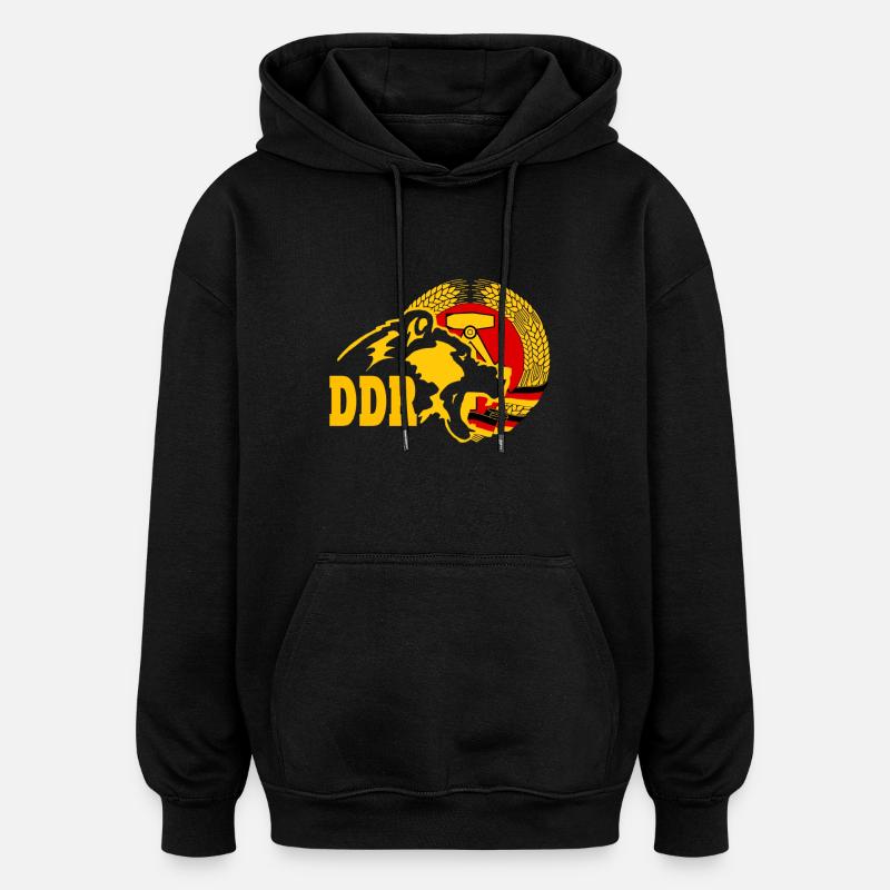 DDR - Oversized Unisex Hoodie - Schwarz