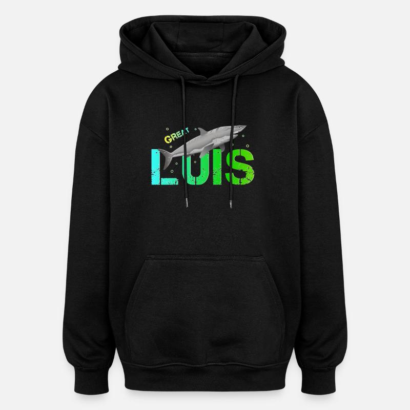 Luis - Oversized Unisex Hoodie - Schwarz