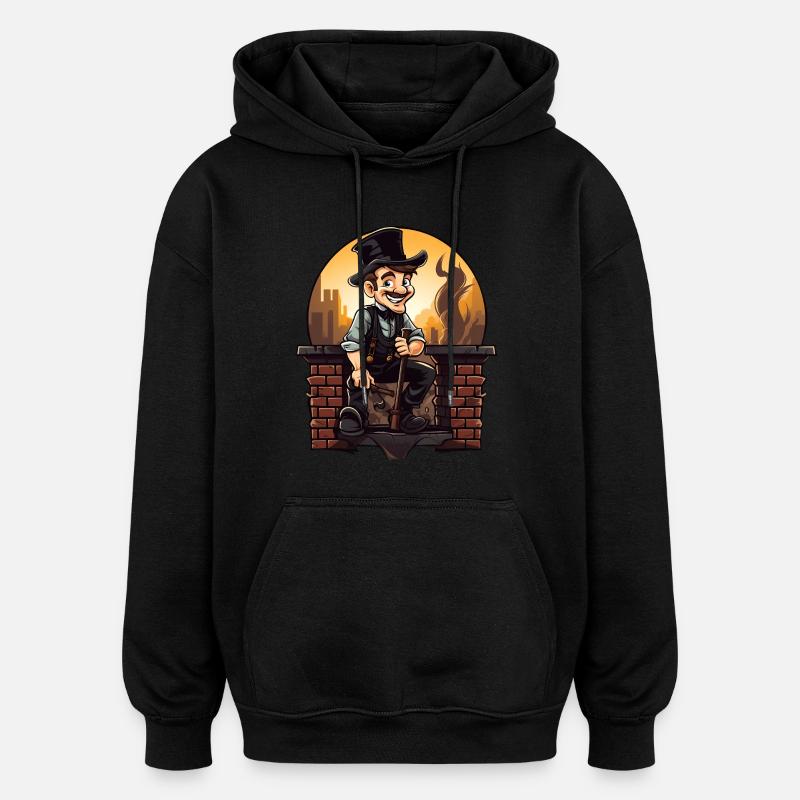 Schornsteinfeger aus Leidenschaft - Oversized Unisex Hoodie - Schwarz