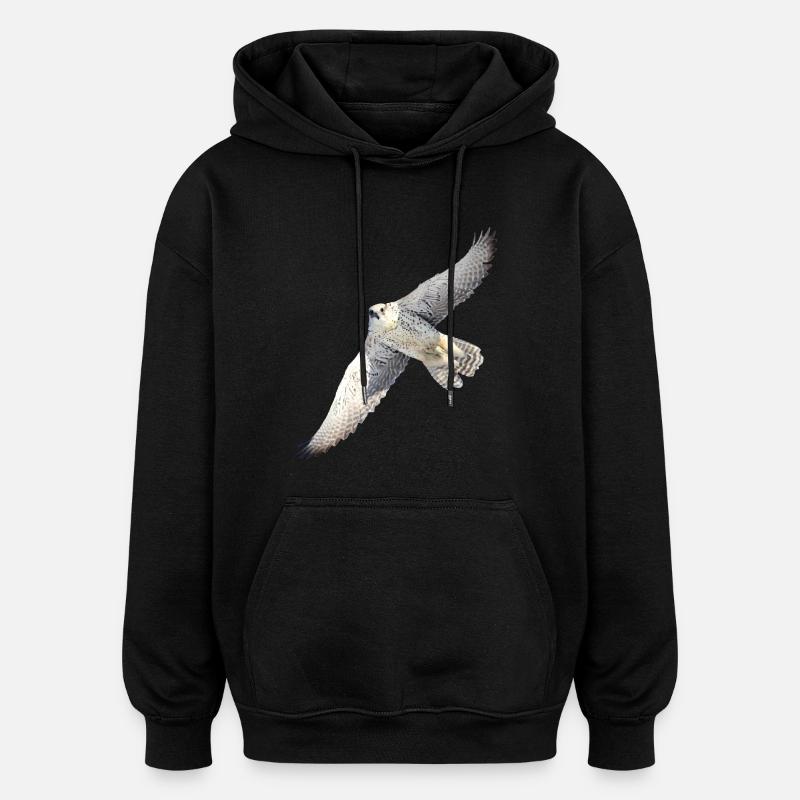 Vol GyrFalcoin - Sweat à capuche oversize unisexe - noir