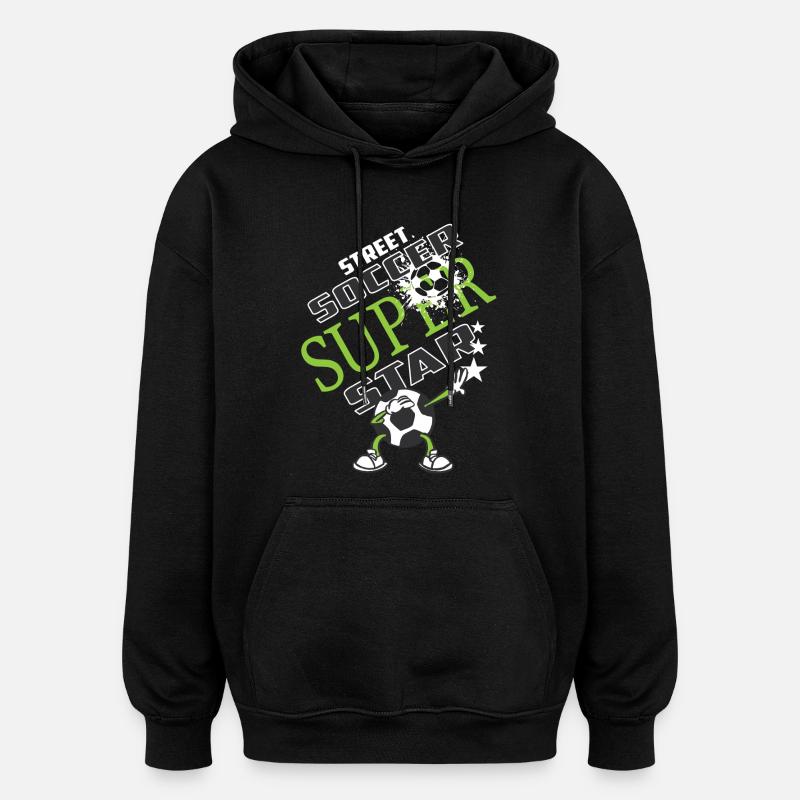 Fußball Star - Oversized Unisex Hoodie - Schwarz