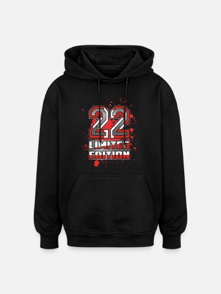 Suisse Édition Limitée 22 - Sweat à capuche oversize unisexe - noir