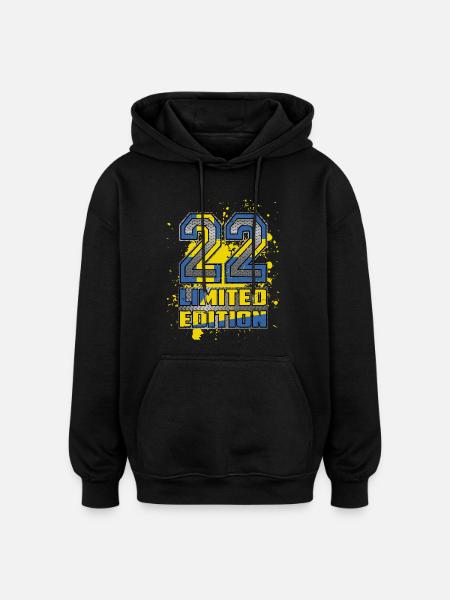 Suède Édition Limitée 22 - Sweat à capuche oversize unisexe - noir