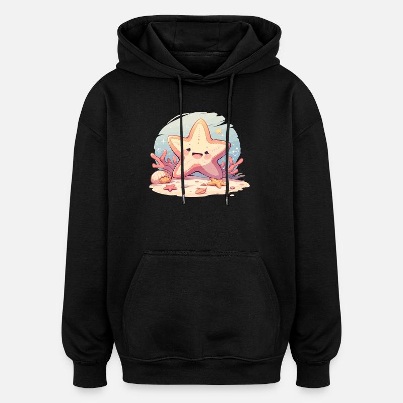 Starfish Starfish - Oversized Unisex Hoodie - black