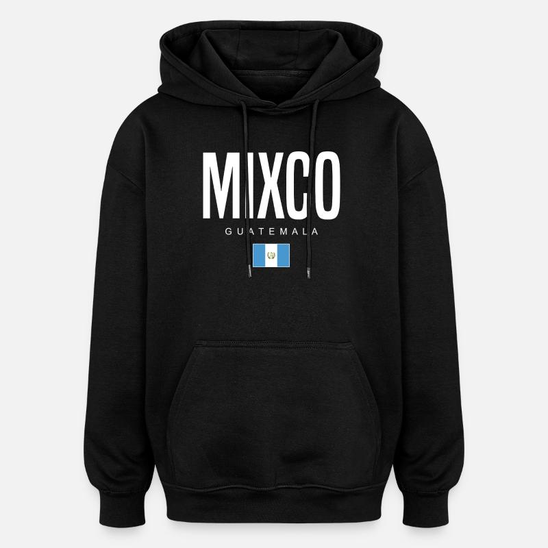 Mixco Guatemala Guatemalteken - Sweat à capuche oversize unisexe - noir