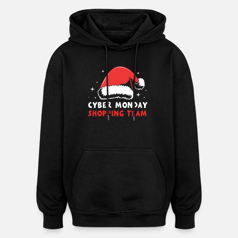 Cyber Monday Kaufrausch - Oversized Unisex Hoodie - Schwarz