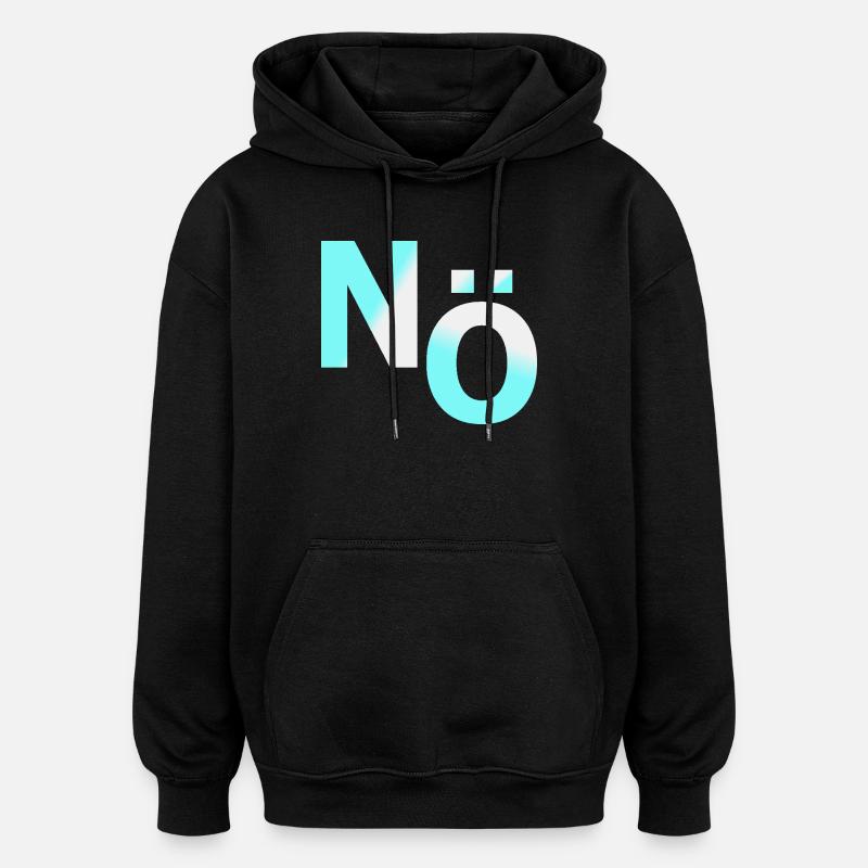 Non, non contre la démo - Sweat à capuche oversize unisexe - noir