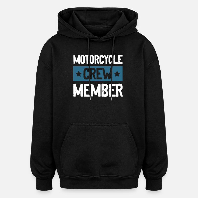 Équipe moto - Sweat à capuche oversize unisexe - noir
