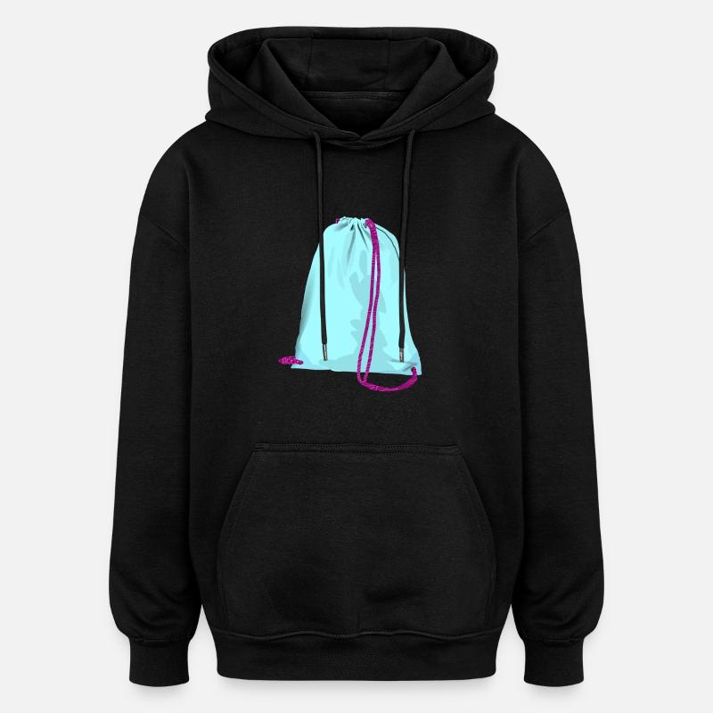backpack suitcase rucksack bag aktenkoffer127 - Oversized Unisex Hoodie - Schwarz