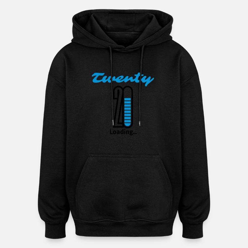 Twenty Loading... - Oversized Unisex Hoodie - Schwarz