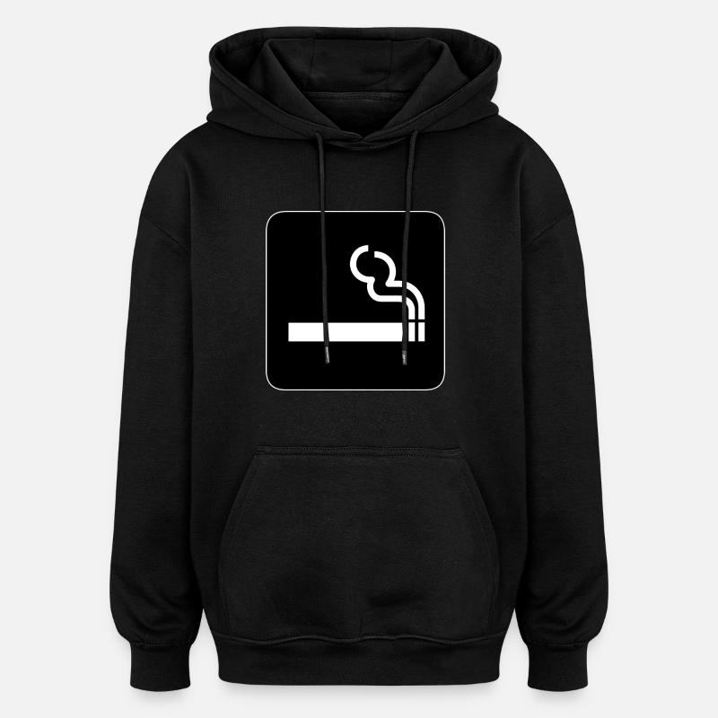 Zigarette! Geschenk Idee Geschenkidee - Oversized Unisex Hoodie - Schwarz