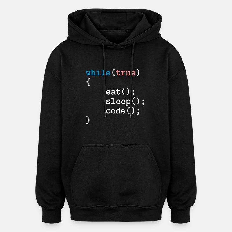 Programmierer, Software, Informatik, Developer - Oversized Unisex Hoodie - Schwarz