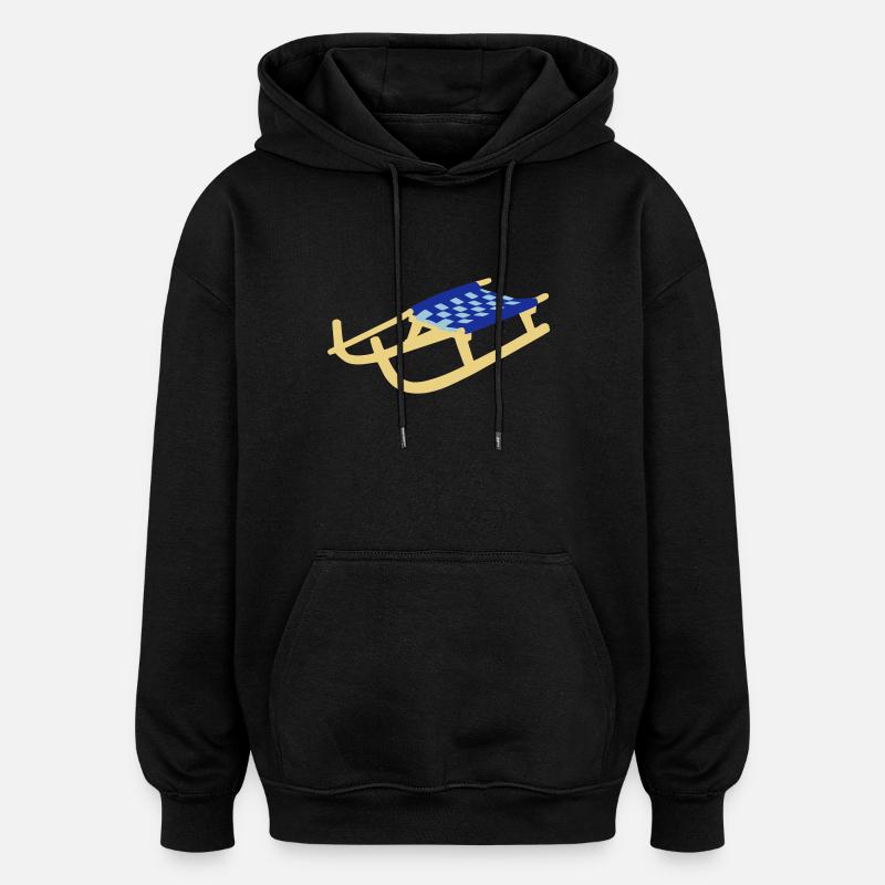 Sledge, Sled - Oversized Unisex Hoodie - black
