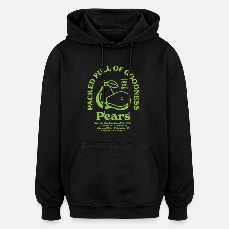 Pears Nutritional - Oversized Unisex Hoodie - black