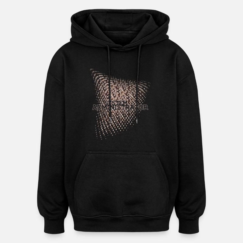 System administrator - Oversized Unisex Hoodie - black