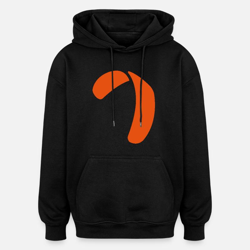 kite_x_vec_1 fr - Sweat à capuche oversize unisexe - noir