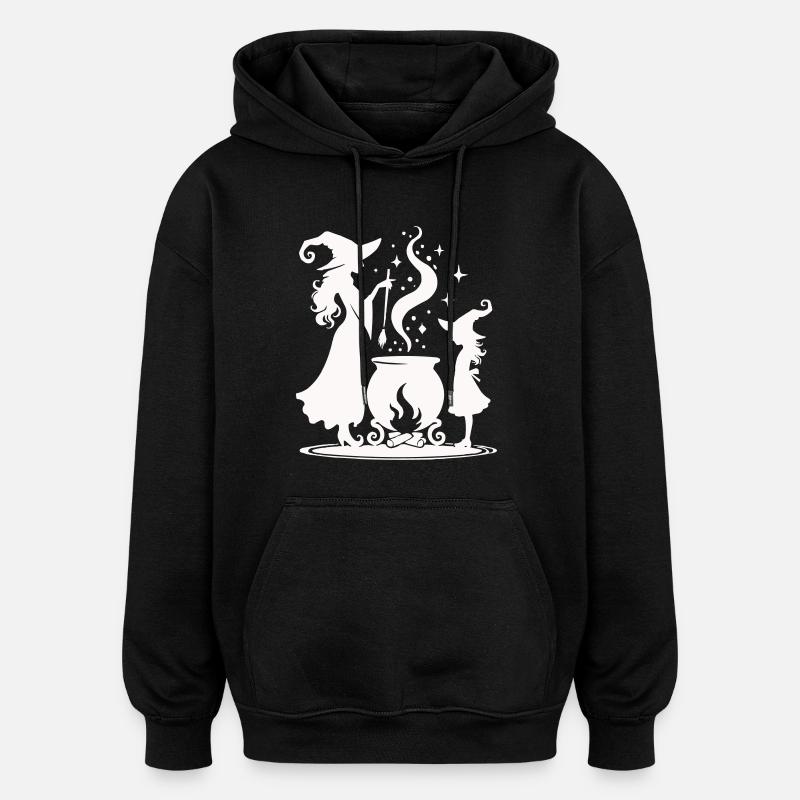 Hexe Hexenkessel - Oversized Unisex Hoodie - Schwarz