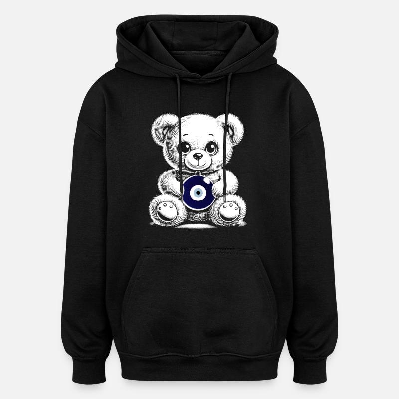 Nazar - Sweat à capuche oversize unisexe - noir