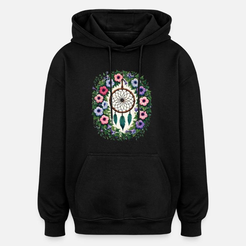 Boho Traumfänger Magie - Oversized Unisex Hoodie - Schwarz