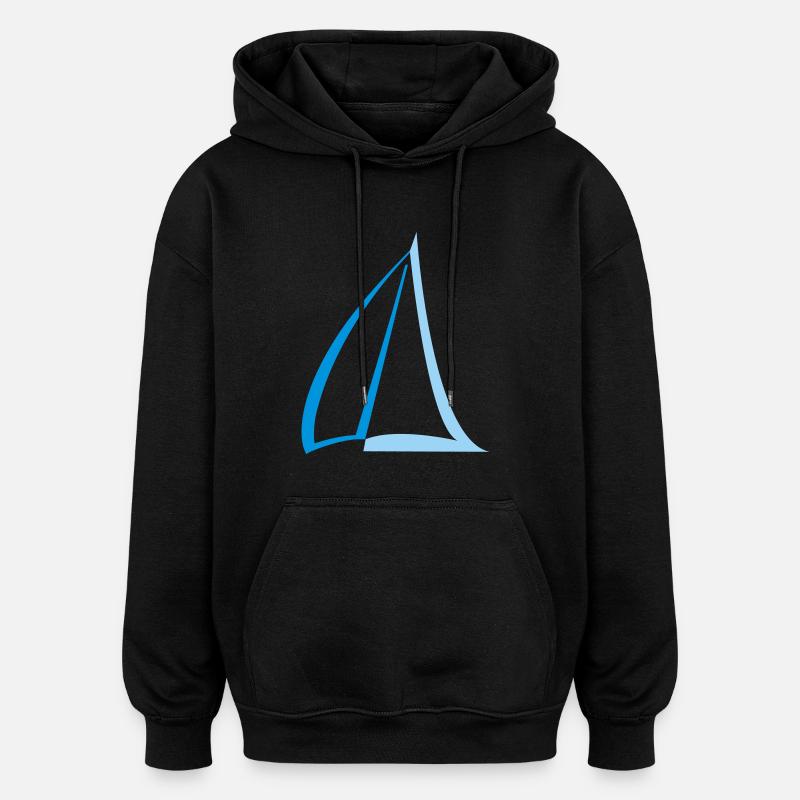 Sailing Duotone - Oversized Unisex Hoodie - black