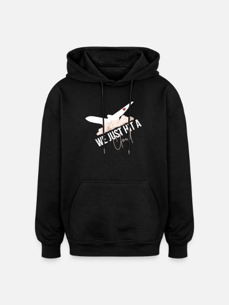 We Just Hit A Milestone - Oversized Unisex Hoodie - black