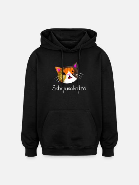 Schmusekatze - Oversized Unisex Hoodie - Schwarz