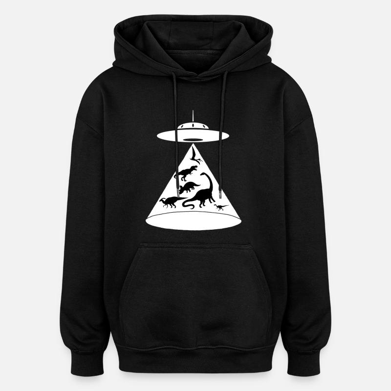 Saving the dinosaurs - Oversized Unisex Hoodie - black