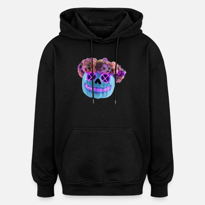 Bloom & Doom - Oversized Unisex Hoodie - black