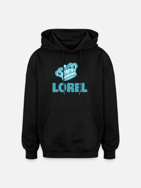 Lorel - Oversized Unisex Hoodie - Schwarz