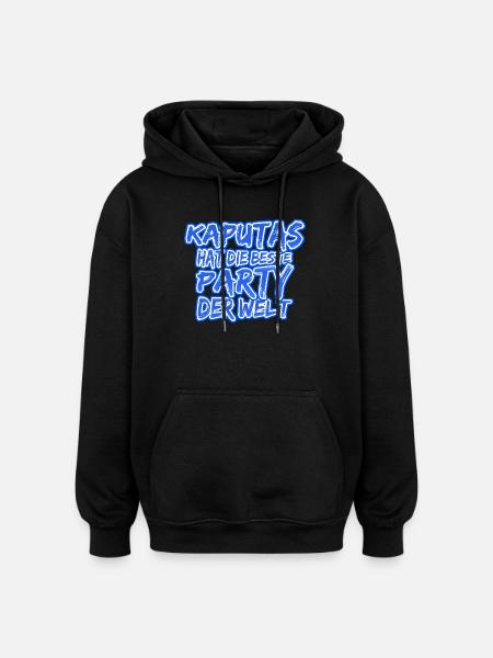 Urlaub Kaputas - Oversized Unisex Hoodie - Schwarz