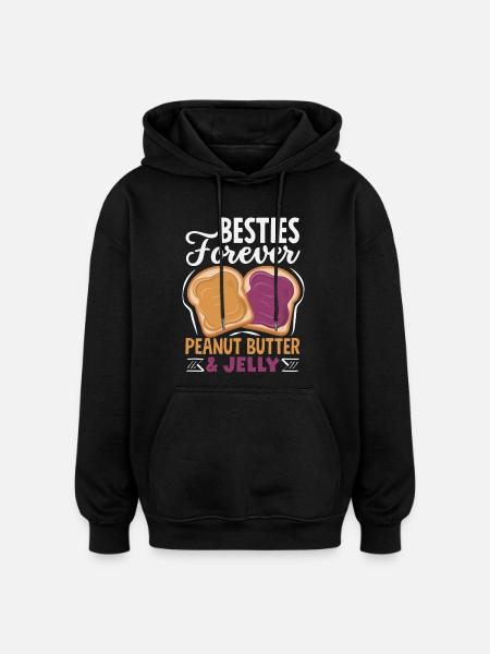 Peanut Butter & Jam Partner Look Design - Oversized Unisex Hoodie - black