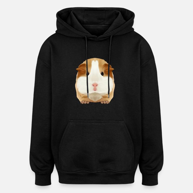 cobayes Tobi - Sweat à capuche oversize unisexe - noir