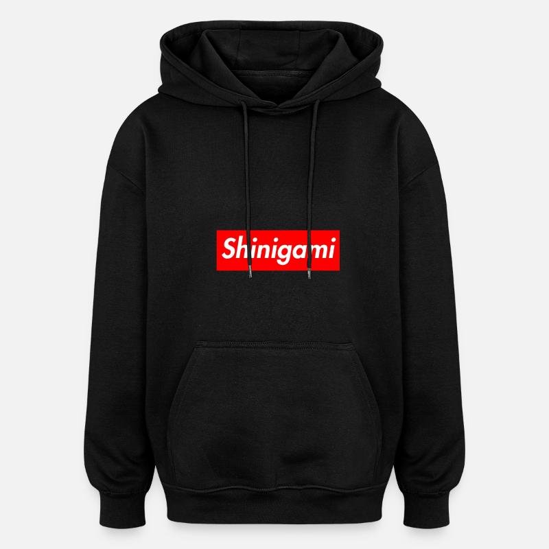 Shinigami - Sweat à capuche oversize unisexe - noir