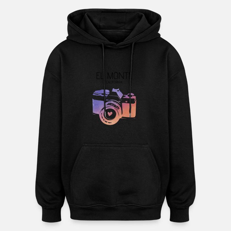 Kamera El Monte California - Oversized Unisex Hoodie - Schwarz