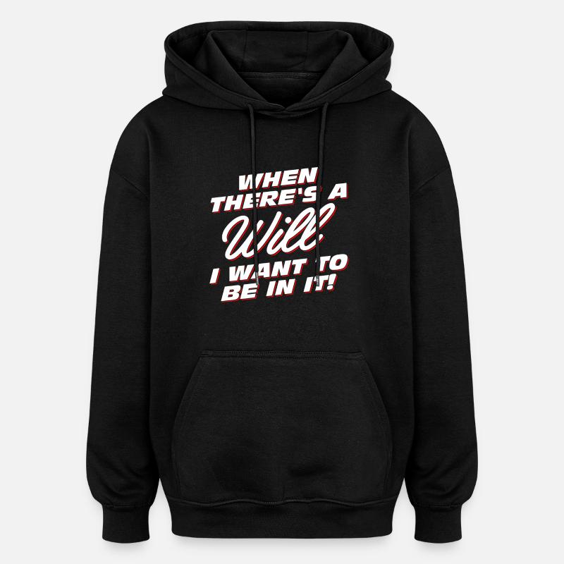 When there is a will - Oversized Unisex Hoodie - Schwarz
