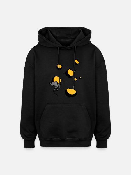 maus - Oversized Unisex Hoodie - black
