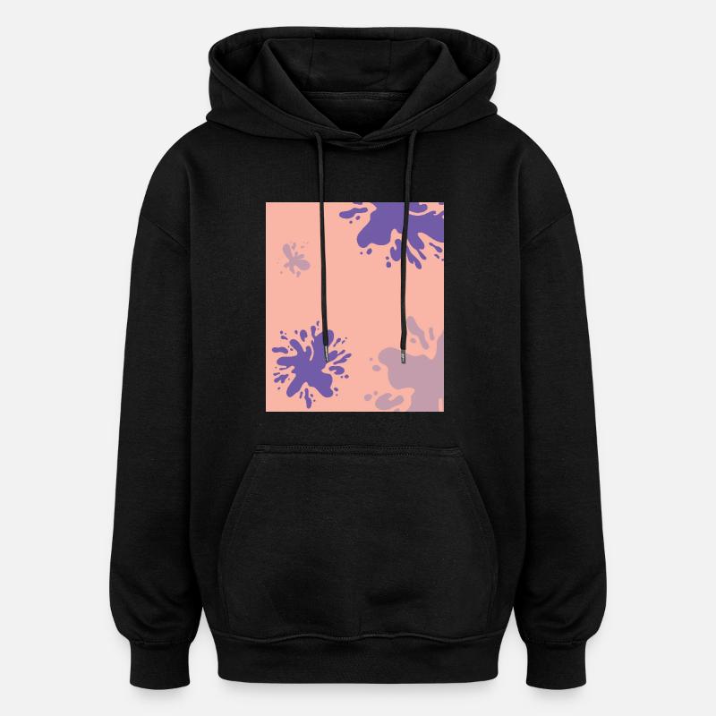 Kleks - Sweat à capuche oversize unisexe - noir