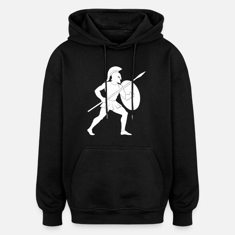 Spartan Warrior - Oversized Unisex Hoodie - black