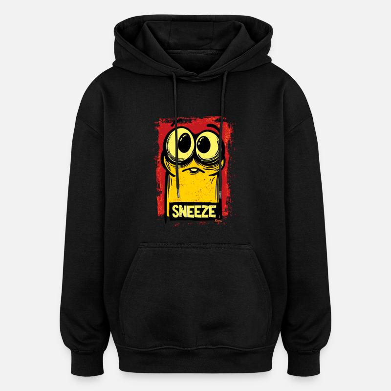 Kleines Monster – Gleich wird geniest! - Oversized Unisex Hoodie - Schwarz