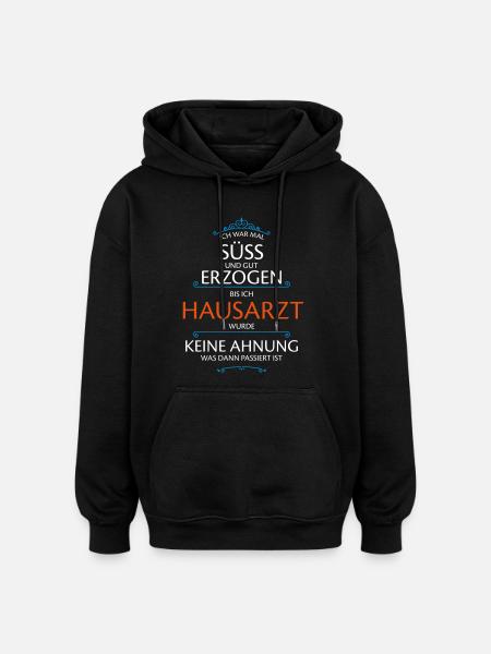 Hausarzt Beruf - Oversized Unisex Hoodie - Schwarz