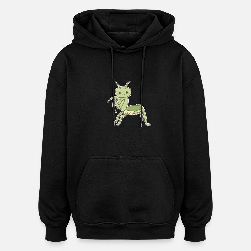 Élégante mante religieuse - Sweat à capuche oversize unisexe - noir
